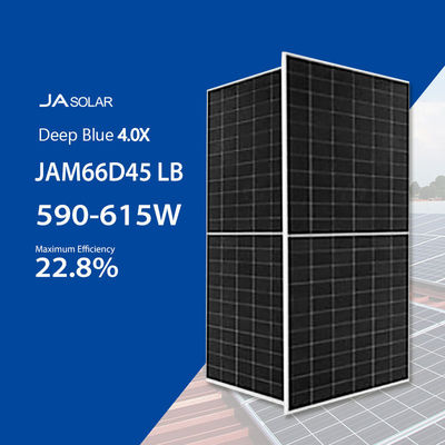 JA Deep Blue 4.0 JAM66D45 LB 182mm N-type Dual Glass Zonnepaneel Bifacial 590W-615W