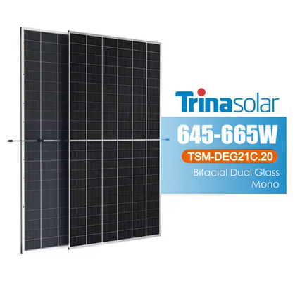 Trina DE19R zonnepanelen 570/575/580W Halveceltype en met MC-compatibele aansluiting