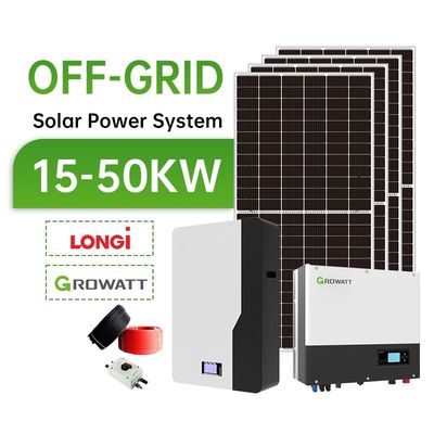 8KW 10KW 12KW 15KW 20KW 30KW Off-grid Hybride zonnepaneel aangedreven PV-systeem voor thuis