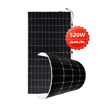 Flexible 430W 520W mono RV zonnepanelen voor boot camping Sunman Cell grootte 166mmx166mm
