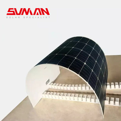 Flexible 430W 520W mono RV zonnepanelen voor boot camping Sunman Cell grootte 166mmx166mm