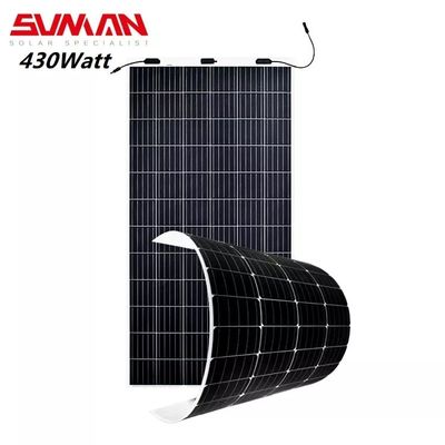 Sunman 430w flexibele zonnepaneel met 20,4% efficiëntie 166mmx166mm celgrootte