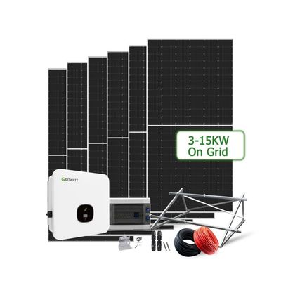 5kw 10kw zonnepanelen op het elektriciteitsnet voor commerciële doeleinden binnen 24 uur