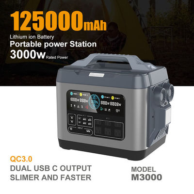 Type-C Input 3000W Lithiumbattery Power Bank Draagbare elektriciteitscentrale voor snel opladen