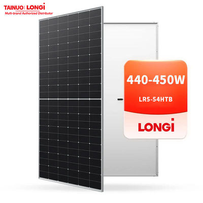 182mmx182mm PERC Cell Longi 450W Monokristallijn zonnepaneel Energiebesparing voor thuis
