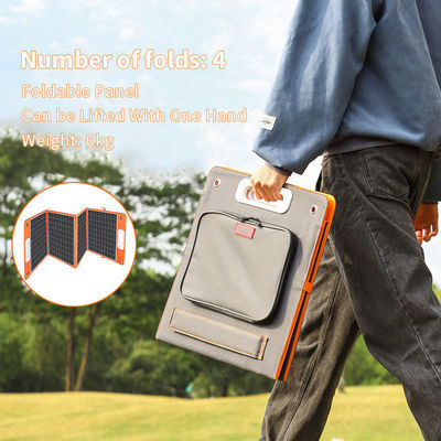 Opvouwbaar zonnepaneel 100W met kickstand en USB-uitgangen Panel efficiëntie 21,5%-23,5%