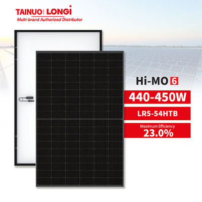 Longi Solar LR5-54HTB Full Black 450W PV-paneel voor residentiële zonne-energieoplossingen