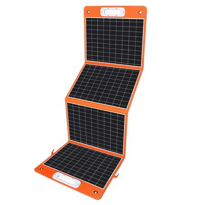 Opvouwbare camping zonnepaneeloplader 155*40cm ontvouwd 100W 23% efficiëntie Monokristallijn