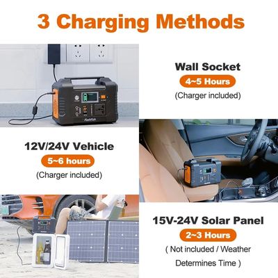 500W zonne-energie oplaadbare lithiumbatterie draagbare elektriciteitscentrale met MPPT-controller