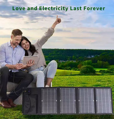 Opvouwbaar monokristallijn zonnepaneel 100W voor lage MOQ Aanpassen lichtgewicht QC3.0 PD45W