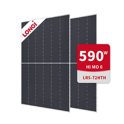 LR5-72HTH 595M 590W 595W 600W Zonnepaneel voor zonne-energiesysteem Eerste jaar Verval 1,5%