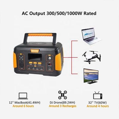 Draagbare elektriciteitscentrale met 1000 Watt Lithium ION back-up oplaadbare batterij