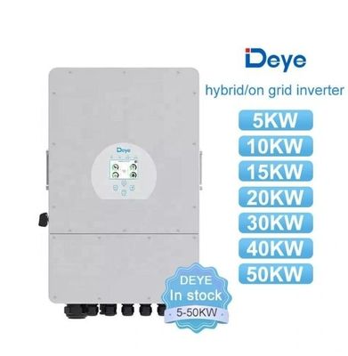 Europa Spanning 8Kw 10Kw 12Kw Hybride driefasige omvormer met ingangsspanning 160-800Vdc
