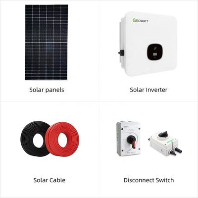 30kw zonne-energiesysteem op het net zonne-energiesysteem voor technische ondersteuning van het hele huis