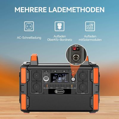 FlashFish 1000w Lifepo4 Lithium Iron Phosphate Battery Power Station met zonnepaneel