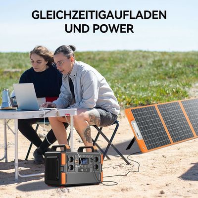 FlashFish 1000w Lifepo4 Lithium Iron Phosphate Battery Power Station met zonnepaneel