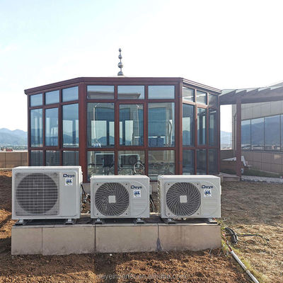 Met timer voorzien Zonne-energie-airconditioner OFF GRID DC 48V Split Hybrid Draagbaar