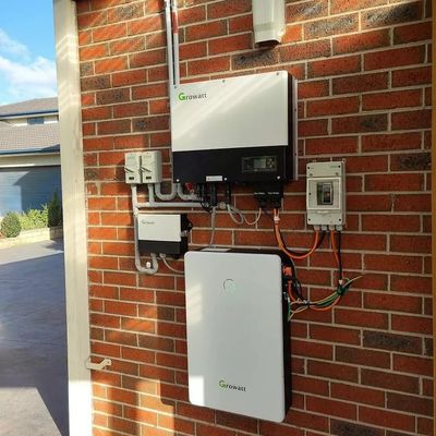 Home 51.2V Lithium-ionbatterij met LFP-anodemateriaal en ingebouwde BMS-bescherming