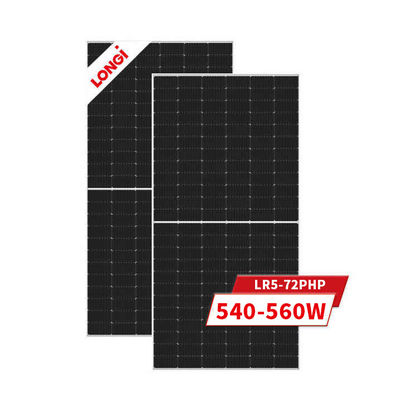 Vermogen Tolerantie 0-3% Zilveren zonnepanelen Mono 550 Watt 560 Watt voor zonneoplossing