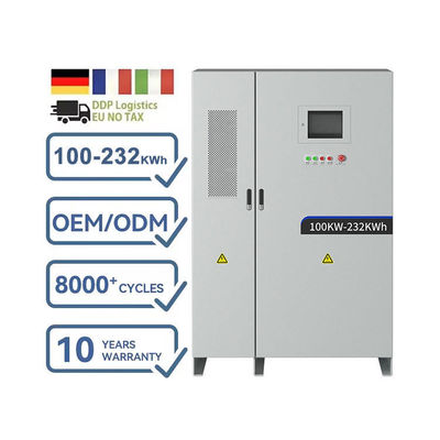 OEM Energieopslag 200kwh 400kwh 100KW 200KW Off-grid ESS Hybride Lithiumbatterij Zonne-energiesysteem