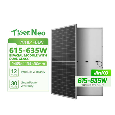 182mmx182mm Celgrootte Jinko 550W MONO-FACIAL MODULE Zonnepaneel voor uw B2B-behoeften