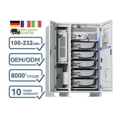 100 KVA op netverbinding Industrieel en commercieel energieopslagcontainer 232 kWh
