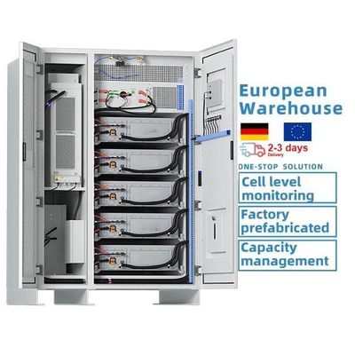 Meer dan 10 jaar systeemontwerp Levensduur Hoge spanning 200KWH zonne-energieopslagsysteem