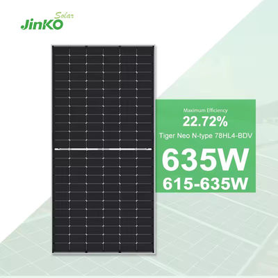 Volledige set 580 watt JINKO Double Glass zonnepanelen met geanodiseerd aluminium frame