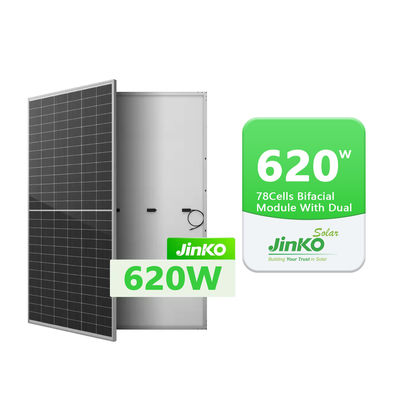 Volledige set 580 watt JINKO Double Glass zonnepanelen met geanodiseerd aluminium frame