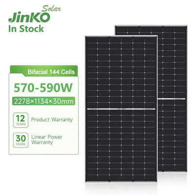 Jinko JKM570-590N-72HL4-V -F7-EN Mono-face Solar Panel voor 30- en 182mmx182mm Cell