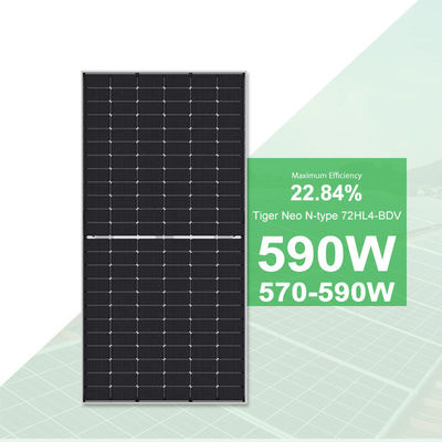Jinko Tiger Neo 570W-590W Mono-Facial Solar Panel Geschikt voor verschillende toepassingen