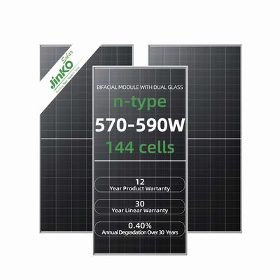 N-Type Mono zonnepaneel Jinko 550w 555w Tiger Neo 72HL met IP68 geclassificeerde aansluiting
