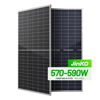 N-Type Mono zonnepaneel Jinko 550w 555w Tiger Neo 72HL met IP68 geclassificeerde aansluiting