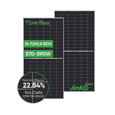 Jinko Solar 565-585W Tiger Neo N-type fotovoltaïsche modules met 144 cellen en vermogen