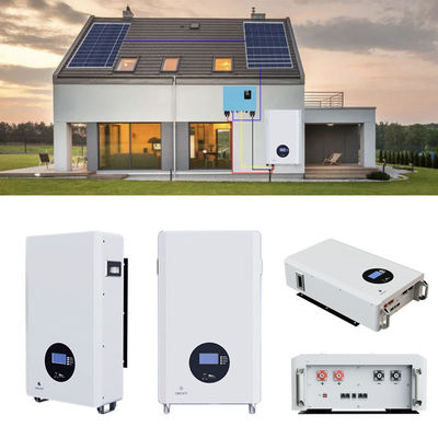 Wandhangend 5-10 kWh zonne-energiesysteem met een minimale capaciteit van 148Ah en een ontwerp van 2024