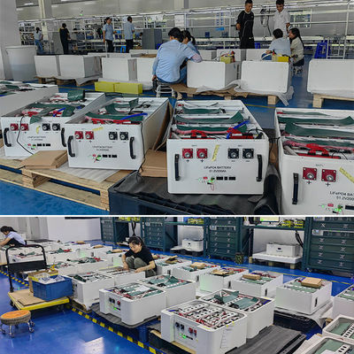 Spanning 48V/51.2V Power Wall LiFePO4 accu 10KWH 200Ah Voor alles-in-één 10KW systeem