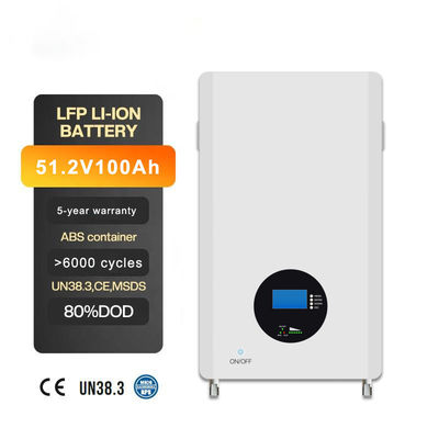 51.2V Solar Lifepo4 Lithium Ion Battery met Smart BMS voor thuis en alles-in-één ontwerp