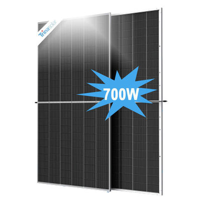 650W Trina Bifacial i-TOPCon N-type dubbelglas zonnepaneel Klasse A 182mm Halfcut Cell
