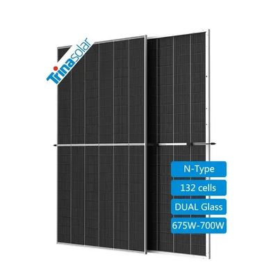 POE/EVA-verpakkingsmateriaal 675W 685W 695W 700W Trina-zonnepanelen voor zonneparken