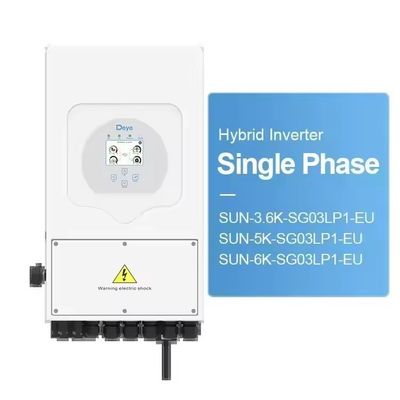 Highly Deye Hybrid Solar Inverter 5KW 6kw SUN-6K-SG03LP1-EU met Single Phase Mppt Wifi