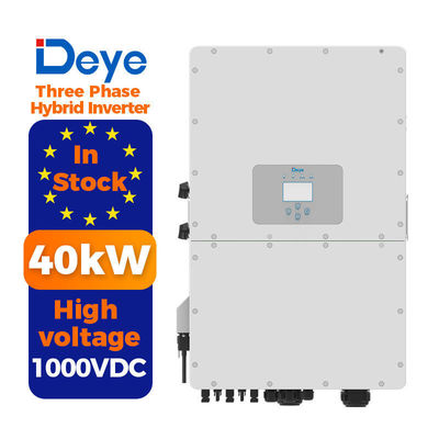 EU Warehouse 50kw Deye Sun-50k-sg01hp3-eu-bm4 Hybride omvormer voor hoogspanningssystemen