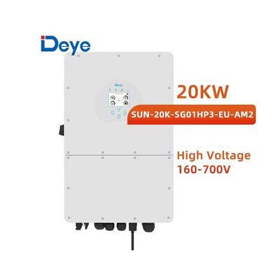 Driefasige hybride omvormer Deye SUN-30K-SG01HP3-EU-BM3 voor 30 kW zonne-energiesysteem