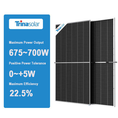 Trina Vertex Panel Solar N Type 600W 650W 670W 700W Bifaciale zonnepanelen