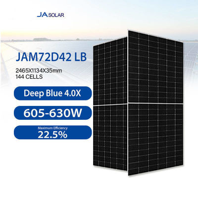 600W Solar Home Panel met N-Type Bifacial Modules en Panel Dimensies 2465*1134*35mm
