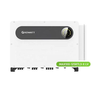 180V-1000V Inlaatspanning Growatt MAX 125KTL3-X LV 3-fase-omvormer voor zonnestelsel