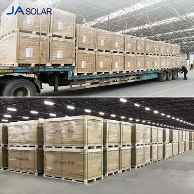610W JA Mono MBB Halve cel N-type Bifaciale dubbelglas PV-module Zonnepaneel 4mm 2 IEC