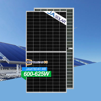 JA N-type Bifacial Dual Glass Half Cut Mono Module 615W 620W 625W zonnepaneel