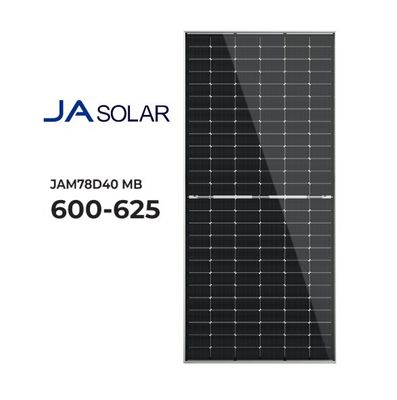 Hoogvermogen JA zonnepanelen Mono-N-type Bificiële zonnepanelen Halve cel 144 cellen 600W PV-panelen