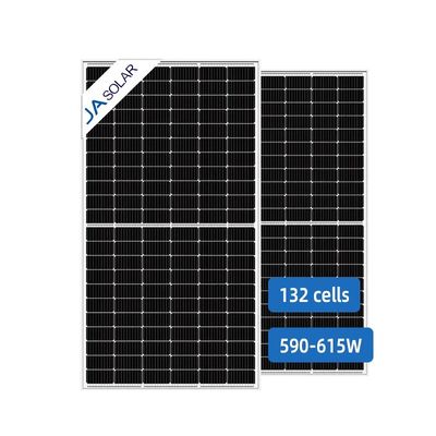 JA Zonnepaneel Qcells 590W 595W 600W 605W 610W 615W N-type Bifaciale dubbele glasenergie