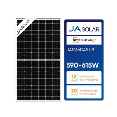 Home Zonne-energiesysteem 590W-615W 132Cell Perc N-type Bifacial Mono Pv Panel
